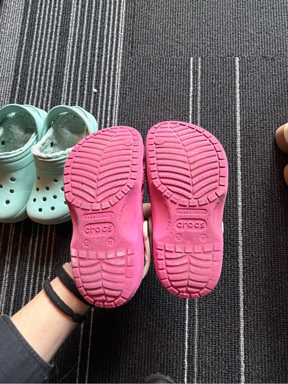 Hello Kitty Pink and Teal Mermaid Crocs Sandals